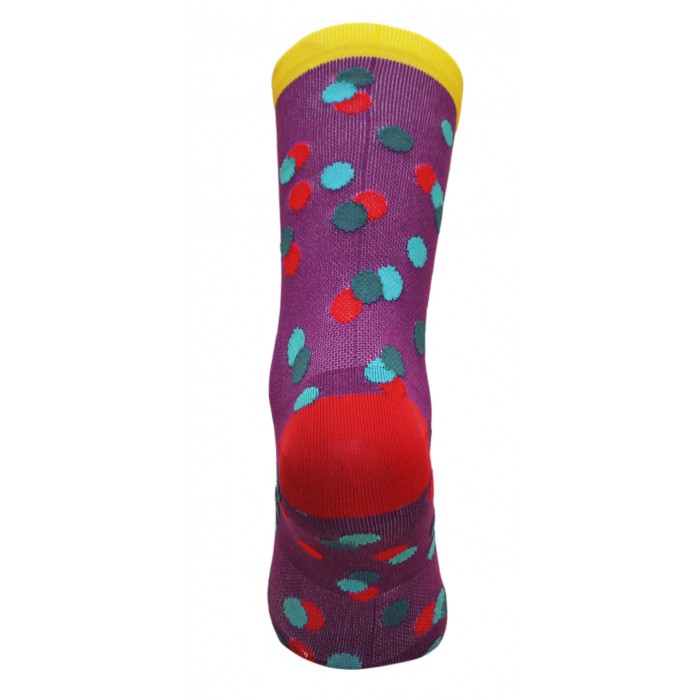 CINELLI CALEIDO DOTS PURPLE SOCKS