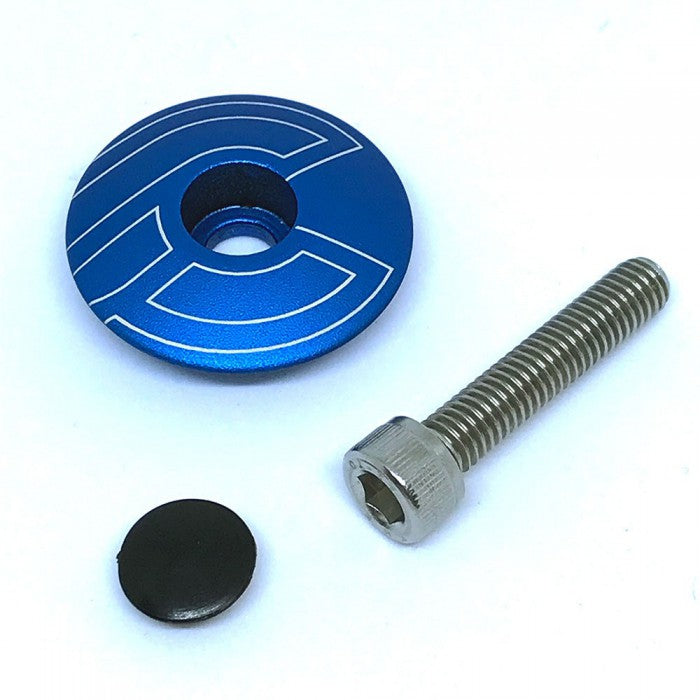CINELLI TOP CAP BLUE WITH BOLT & PLUG