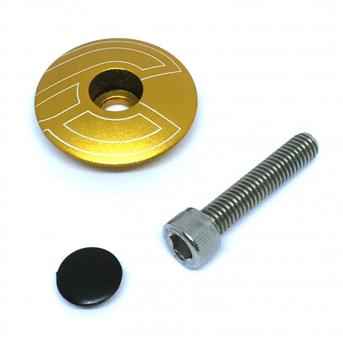 CINELLI TOP CAP GOLD WITH BOLT & PLUG